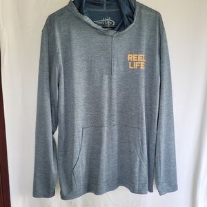 Reel Life Men's Blue Long Sleeve Tee